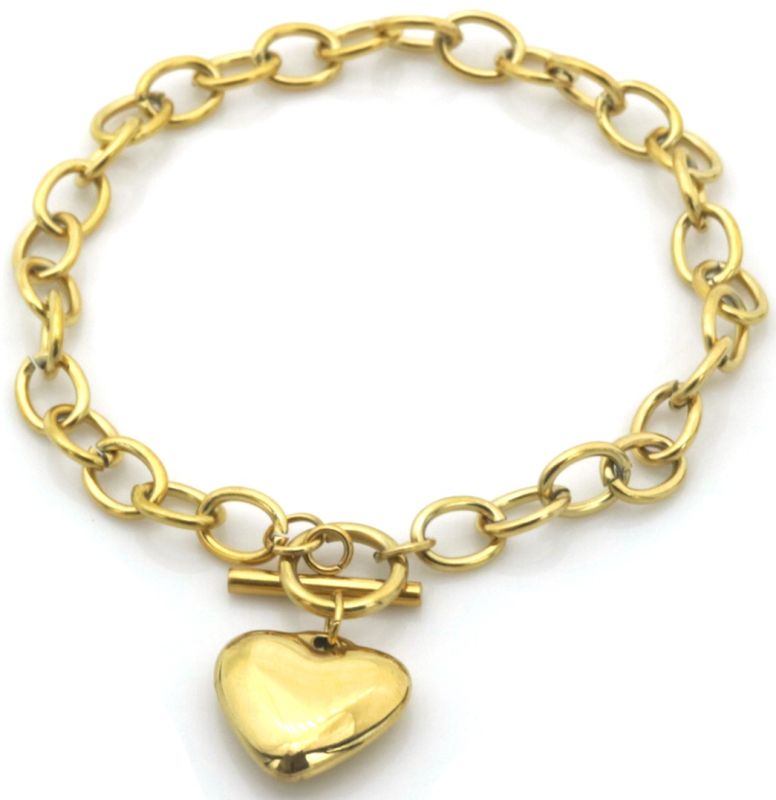 SCHAKELARMBAND MET HART