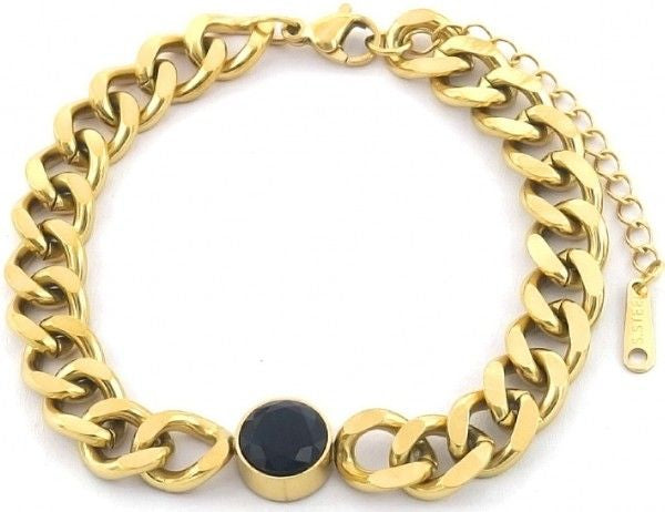 Armband Zwarte Steen